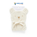 Purebaby Organic Bear Bath Mitt - Wheat Melange Bear