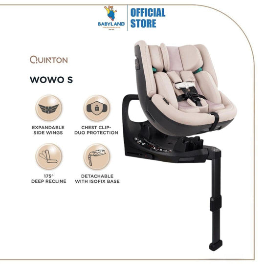 Quinton Wowo S 360° Safety Car Seat - Newborn to 12 years old (up to 150cm)