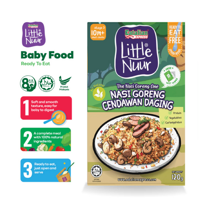 Eatalian Express Little Nuur Baby Food Stage 3 (10m+) | Makanan Bayi untuk 10 bulan ke atas