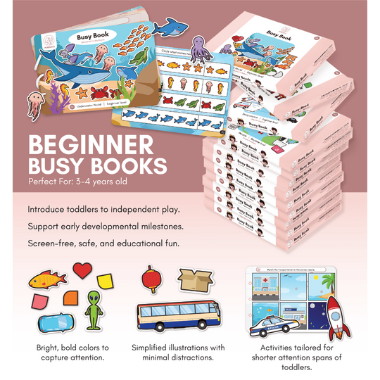 PureDays Beginner Level Busy Books (3y+)