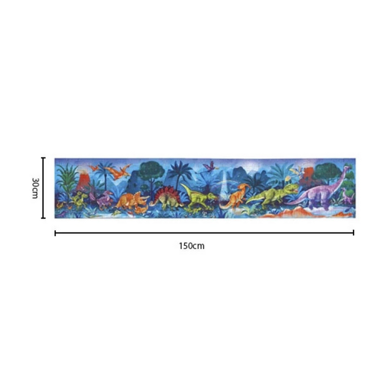 Hape 1632 Dinosaurs 1.5 Meter Long Puzzle - Glow In The Dark (6Y+)