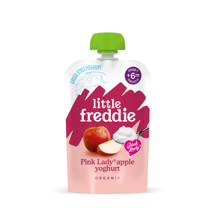 Little Freddie Pink Lady Apple Greek Style Yoghurt (100g) - 6M+