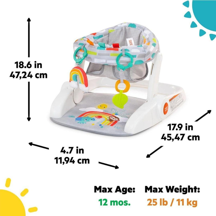 Bright Starts Learn-to-Sit 2-Position Floor Seat - Playful Paradise (4-12m)