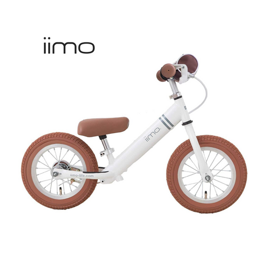 Iimo 12" Balance Bike (Kick Bike) -Alloy (White)