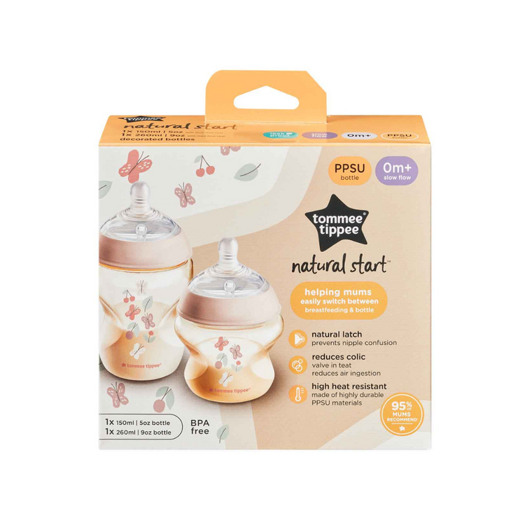 Tommee Tippee Natural Start PPSU Bottle Newborn Set (Pink)