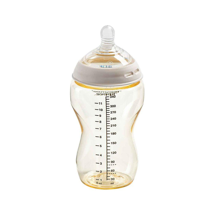 Tommee Tippee Natural Start PPSU Bottle 340ml - Medium Flow Teat, BPA-Free, Silicone Teat