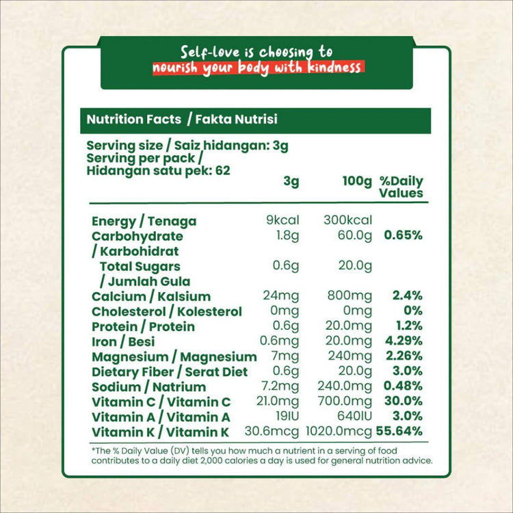 Love Earth Organic Kale Powder 185g