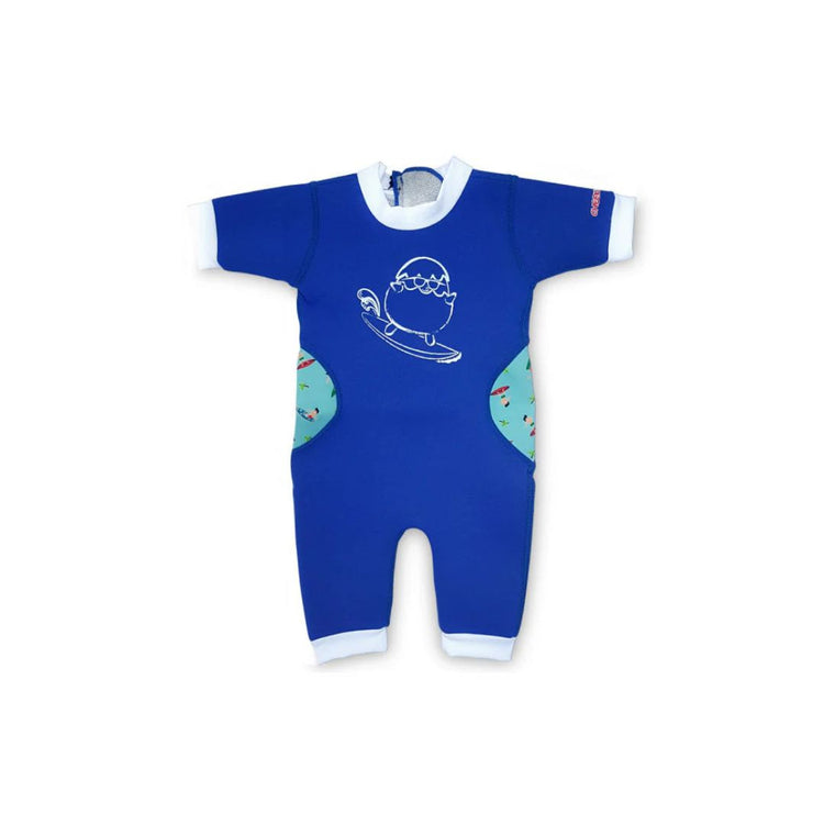 Cheekaaboo Warmiebabes Baby & Toddler Thermal Swimsuit UPF50+ Navy Blue Surfer