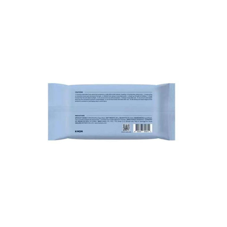 K-Mom 99.9 Pure Aqua Wipes (60 Pcs)