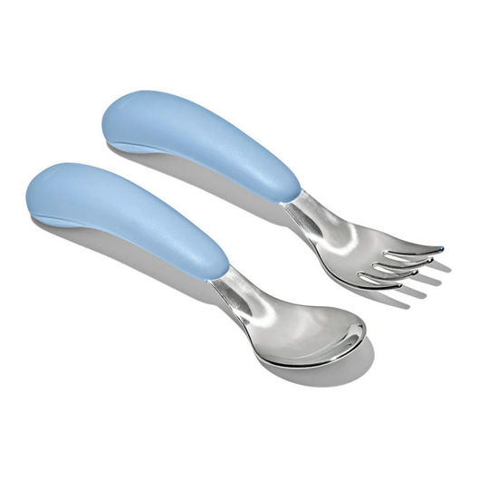 Oxo Tot On-The-Go Fork & Spoon Set - Dusk