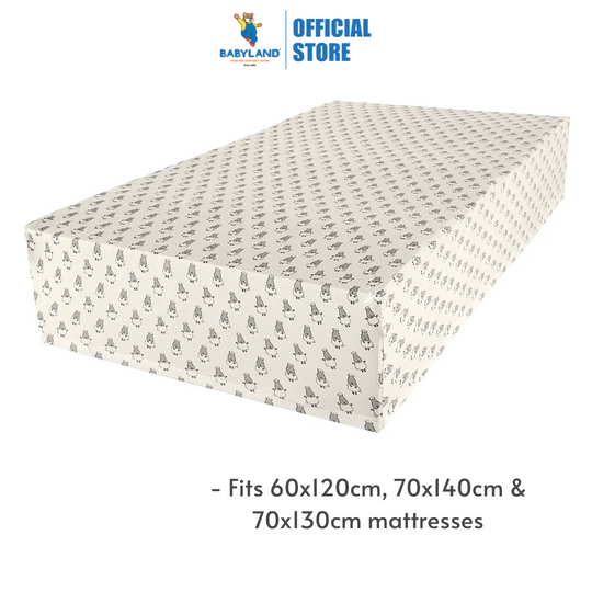 Baa Baa Sheepz Mattress Sheet - Small Sheepz ( 60 x 120 cm / 70 x 140 cm )
