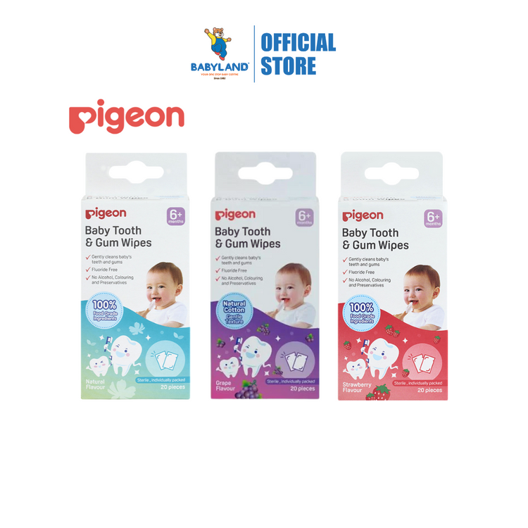 Pigeon Baby Tooth and Gum Wipes 20pcs (6m+)