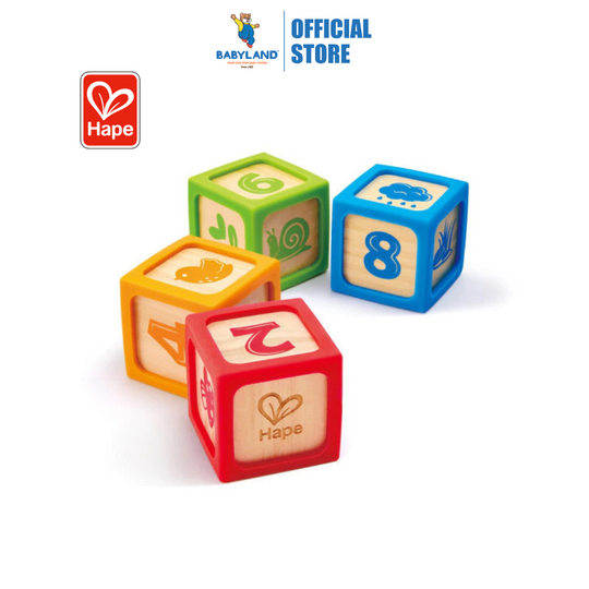 Hape 0132 Smart Start Blocks (4Pcs) Suitable For Age 6+ Months