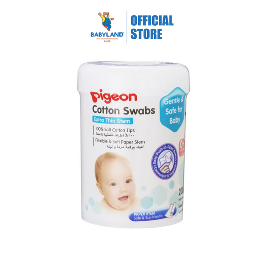 Pigeon Cotton Swab Extra Thin Stem (200Pcs)