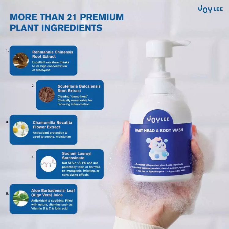 Joylee Baby Head & Body Wash (300ml) - Suitable For Babies & Adults