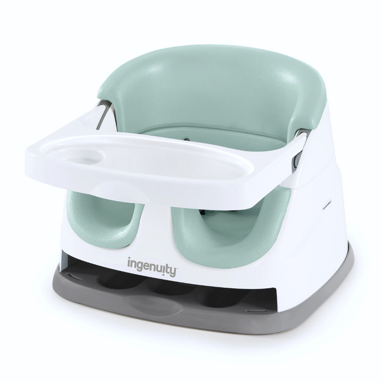 Ingenuity Baby Base 2-in-1 Booster Seat - Mist Blue (6M-3Y)