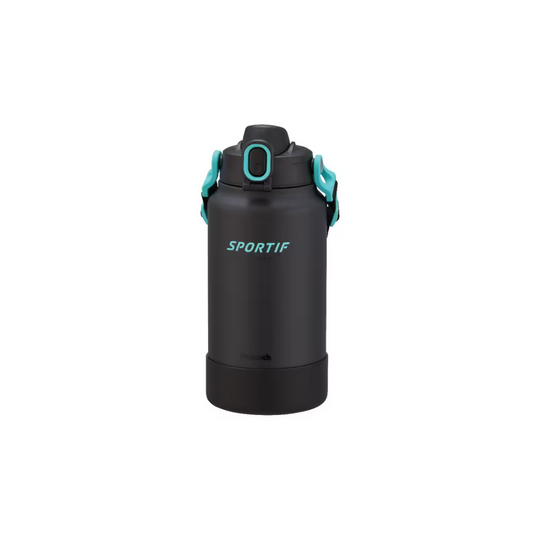 Peacock AJK-R200 2.0L SUS316 One Touch Sports Bottle (Graphite Black)