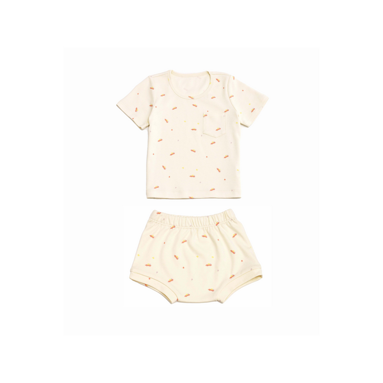 Twinkle Planet Organic Short Sleeves Casual Two-piece Set