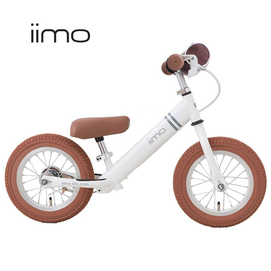 Iimo 12" Balance Bike (Kick Bike) -Alloy (White)