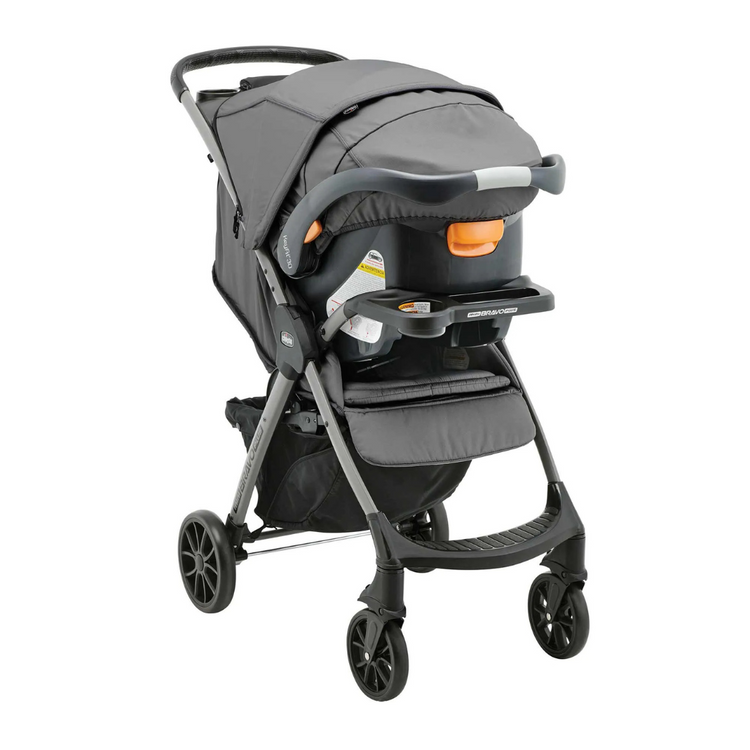 Chicco Mini Bravo Plus Travel System - Slate | From 6 months up to 22.7kg, approximately 4 years old