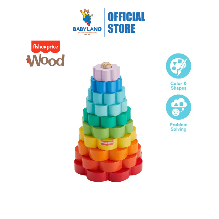 Fisher-Price Wooden Ring Stacker (18m+)