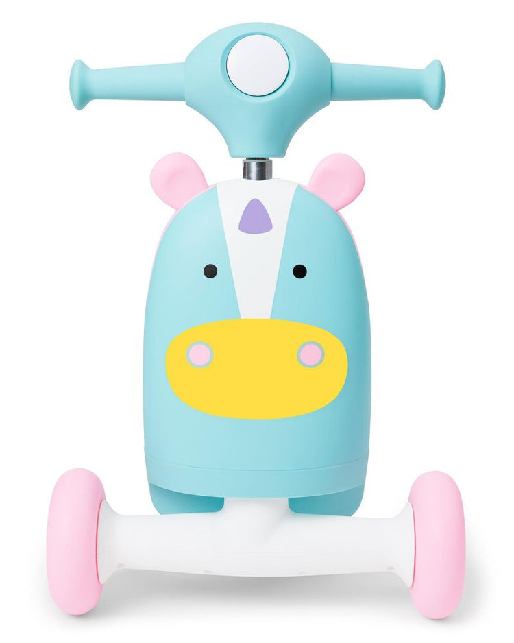 Skip Hop Zoo 3-In-1 Ride-On Scooter - Unicorn - (1-3)yrs