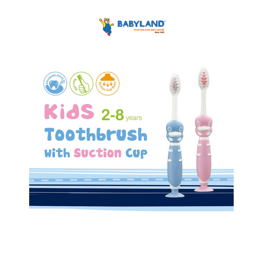 Kuku Duckbill Toothbrush With Suction Cup (2-8yrs)