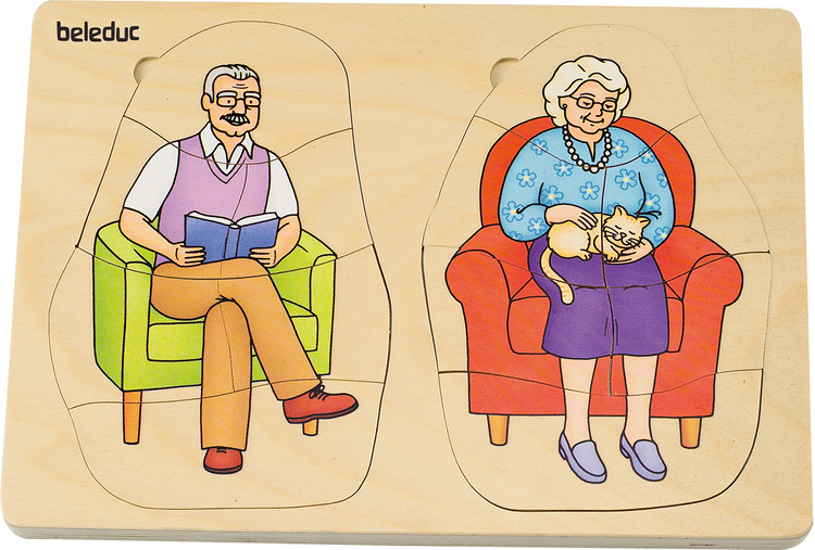 Beleduc 5 in 1 Puzzle (Grandpa and Grandma) (4yrs+)