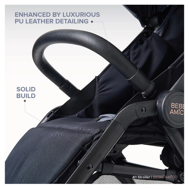 [New Launch] Chicco Bebe Amico Compact & convenience Auto-Folding Stroller A1 - New Born to 22kg