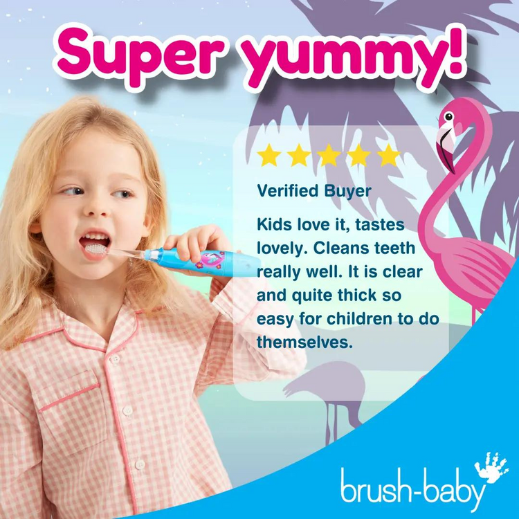 Brush-Baby Tutti Frutti Flamingo Kids Toothpaste (3yrs+)