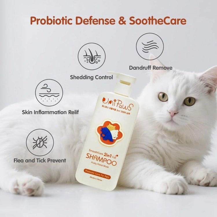 UniPaws 2in1 Probiotics Cat Shampoo 500ml