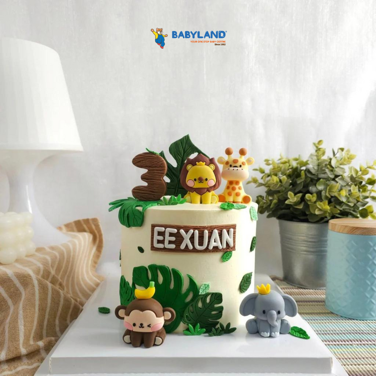 [PRE-ORDER] Yippii Animal's Party Cake 6 Inch D 5.5 Inch H (With Toys)