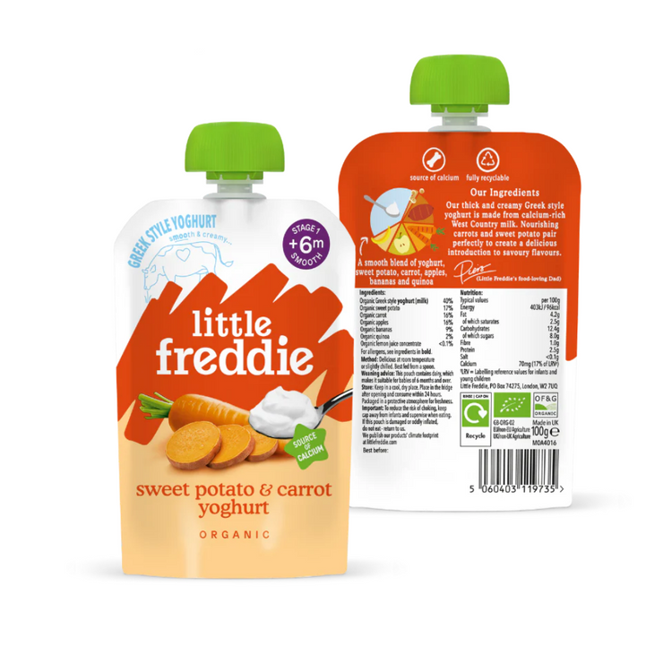 Little Freddie Organic Fruits Pouches (6m+) (90g-100g) - Puree