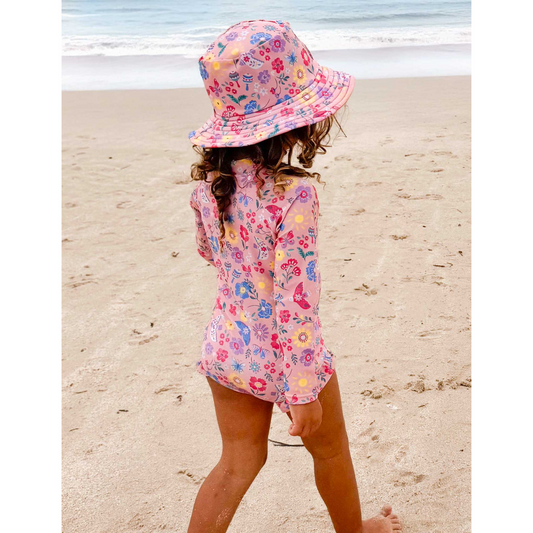 Purebaby Organic Long Sleeve Swimsuit - Pajaro Bird 