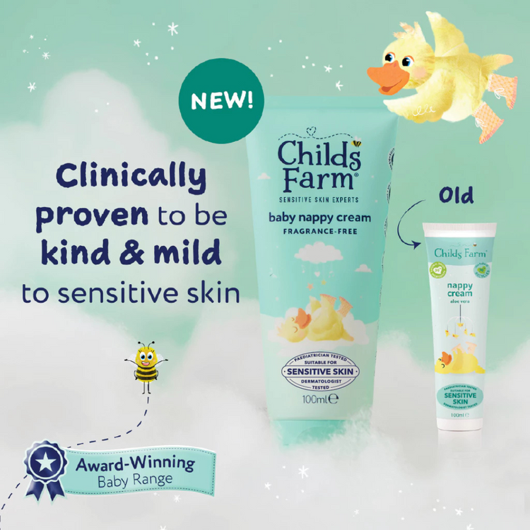 Childs Farm Baby Nappy Cream - Fragrance-Free (100ml)