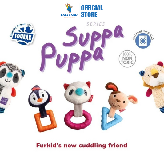 GiGwi Suppa Puppa Dog Toy Squeaker - Crinkle