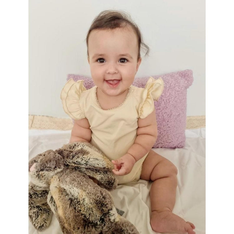 Hatch Australia Ruffled Sleeves Romper