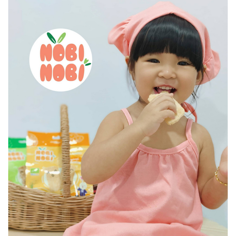 [HALAL] Nobi Nobi Organic Rice Crackers (80g) (18m+) Ready To Eat Baby Rice Snacks /Travel Food /Baby Food