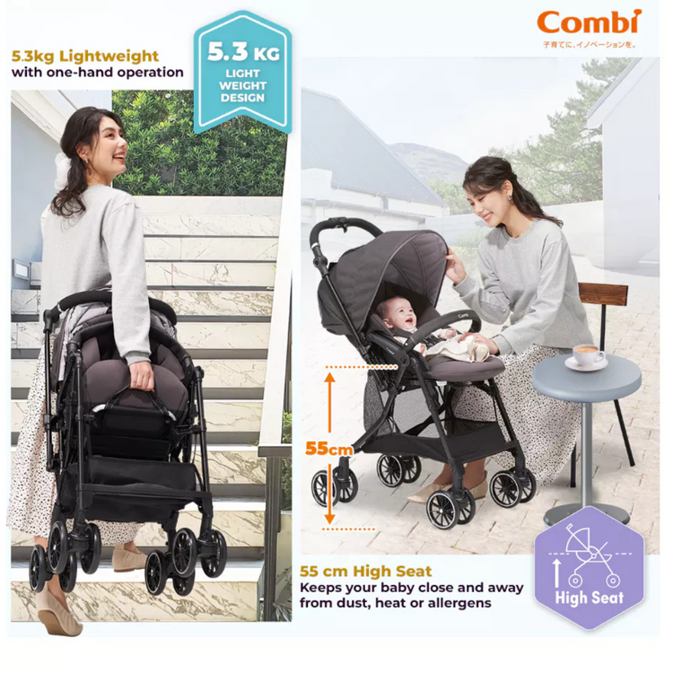 Combi Baby Sugocal α Compact Stroller (1-36m) (15kg)