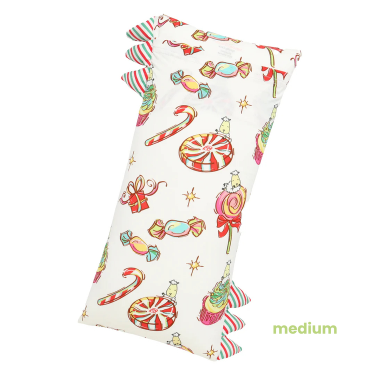 Baa Baa Sheepz Bed-Time Buddy Christmas 3 White with Stripe Tag