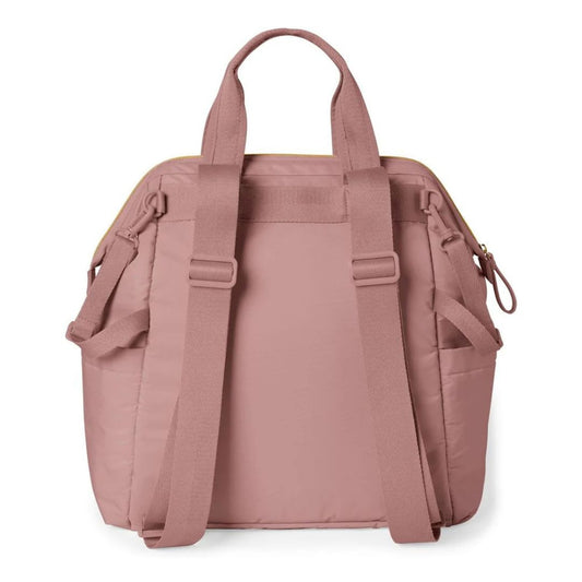 Skip Hop Main Frame Wide Open Diaper Backpack - Dusty Rose