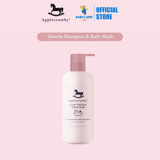 Applecrumby Gentle Shampoo & Bath Wash 250ml (1 Bottle)