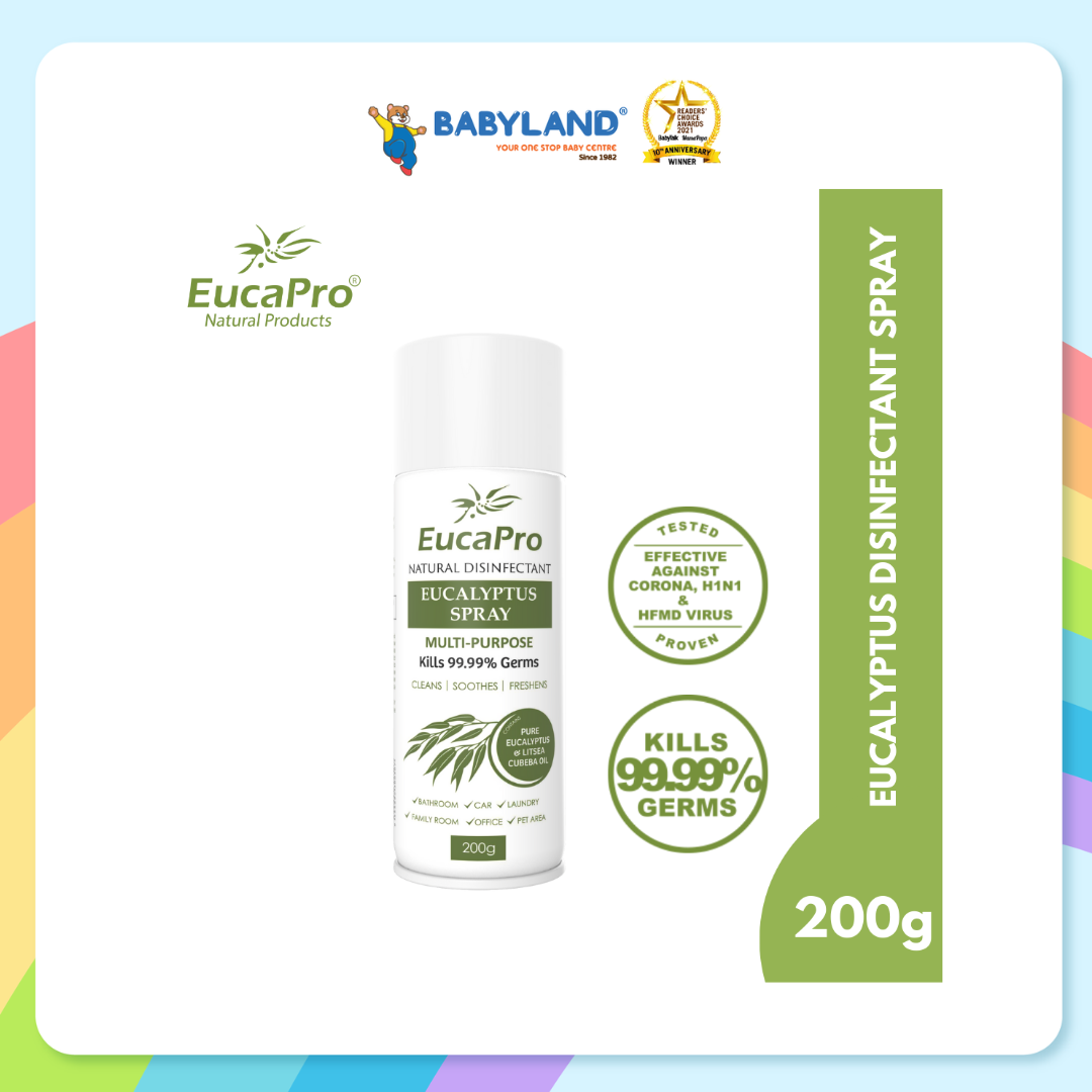 Eucapro Natural Disinfectant Eucalyptus Spray 200g – Babyland SS2 Malaysia