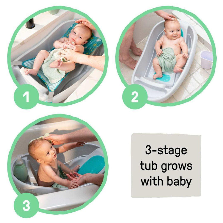 Ingenuity Comfy Clean Deluxe Newborn to Toddler Bather Grey (0 - 24 months)
