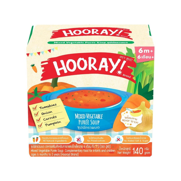 Hooray Baby Food Puree 140g ( 6+ months )