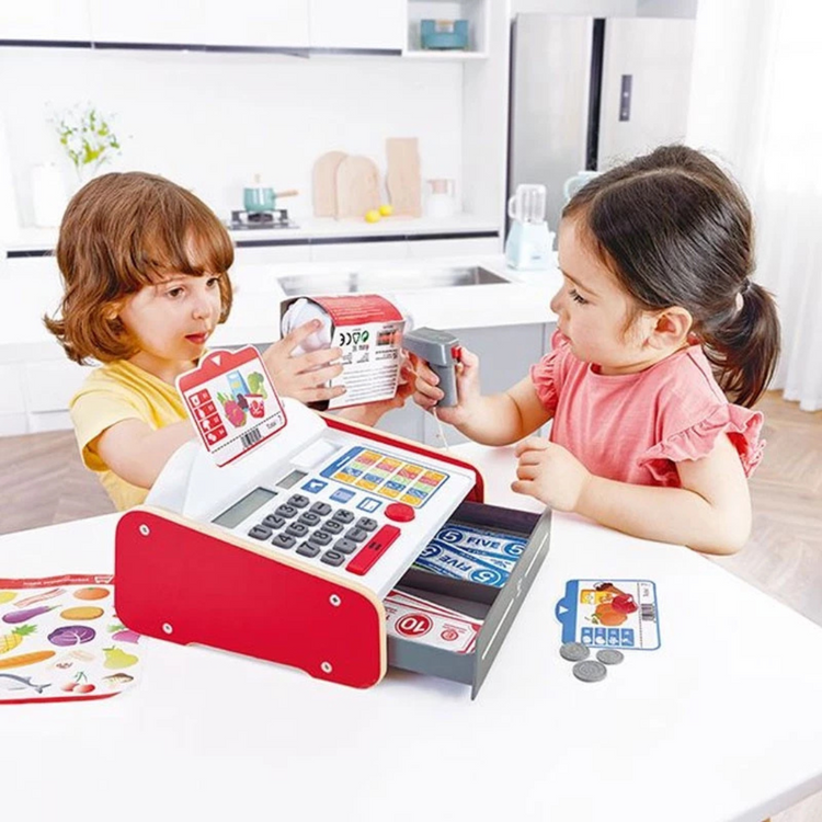 Hape 3184 Beep N Buy Cash Register Pretend Play Suitable For Age 3 Years And Up