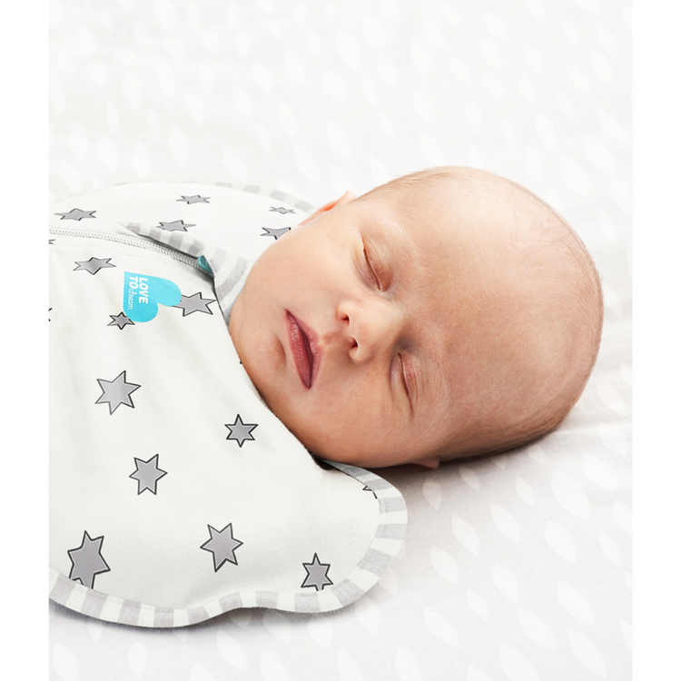 Love To Dream Stage1 Swaddle Up Bamboo Lite 0.2 TOG Cream Stars (NB)