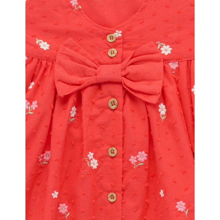 Purebaby Organic Blossom Broderie Baby Blossom Dress (6-12m)