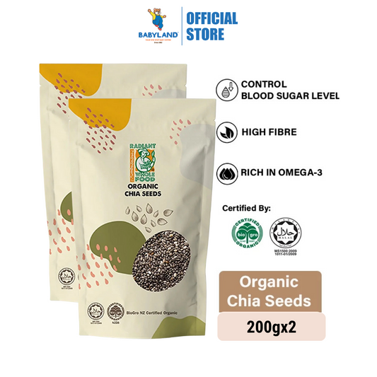 [Twin Pack] Radiant Organic Chia Seed 200g x 2 Packs