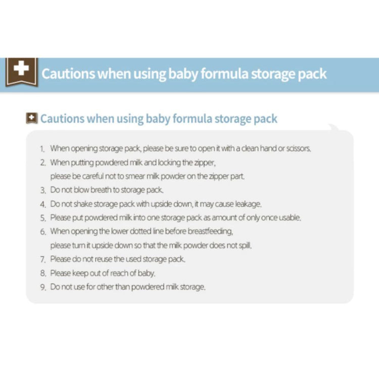 NATURE LOVE MERE Baby Formula Storage Pack 320ml (30pcs)